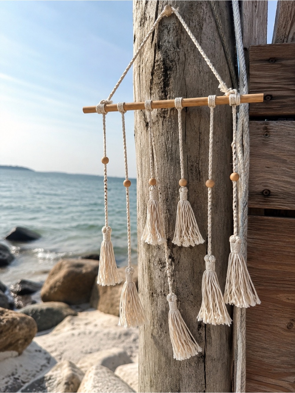 Boho Macrame Wall Hanging - Natural Cream